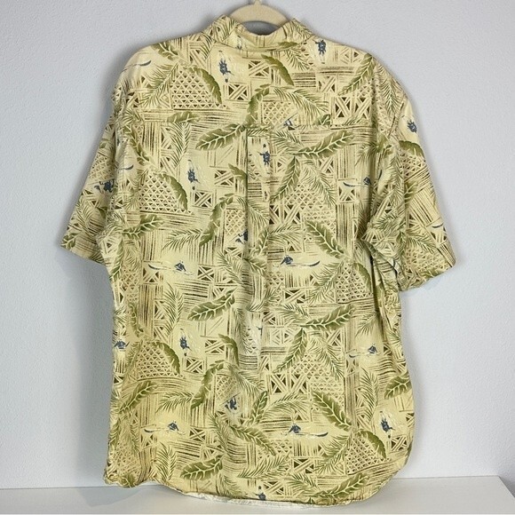 Woolrich Kayak Hawaiian Aloha Shirt Beige L - Picture 4 of 7